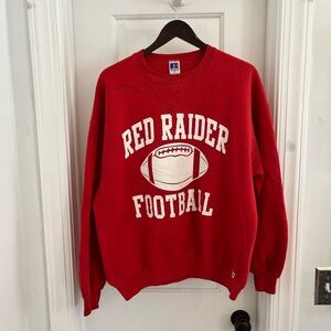 Vintage Russell Athletic Texas Tech Football Crewneck Sz XL